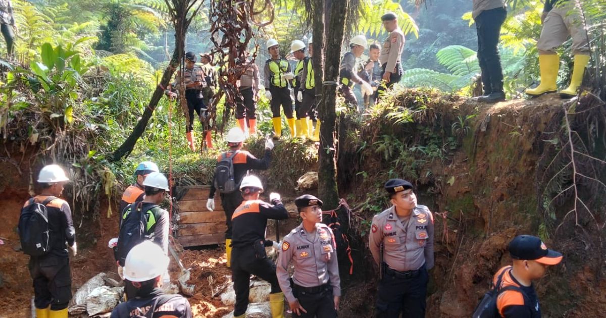 Patroli Gabungan Tertibkan PETI di Kawasan Antam Pongkor, Nanggung