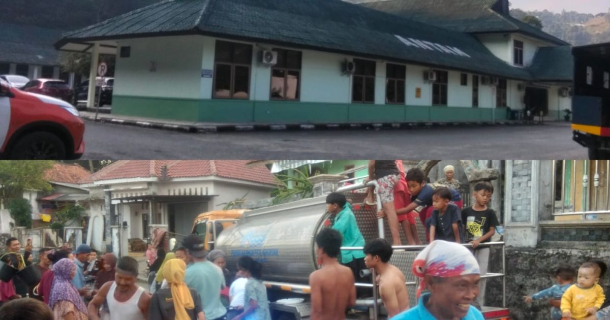 Kemarau panjang membuat kriris air bersih yang berdampak pada 300 KK di Desa Hambaro, Kecamatan Nanggung, Kabupaten Bogor (Dede Surya/PortalBogor)