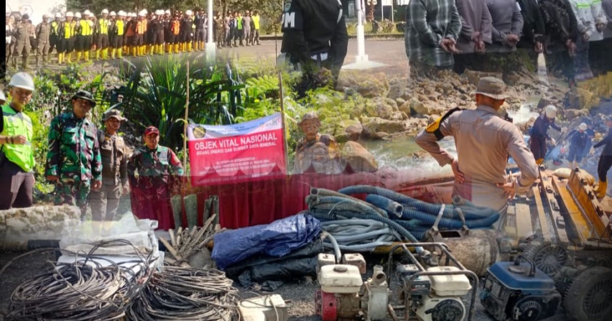 PETI Antam Pongkor Nanggung Ditertibkan, Barang Bukti Disita