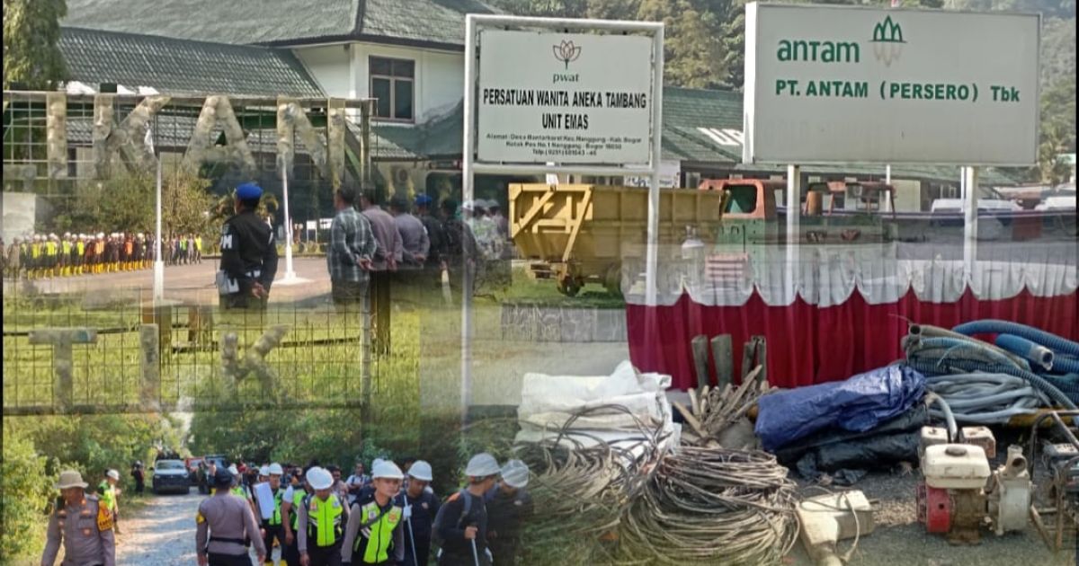Barang Bukti Disita Hari Ketiga Operasi Gabungan PETI Antam Pongkor Nanggung