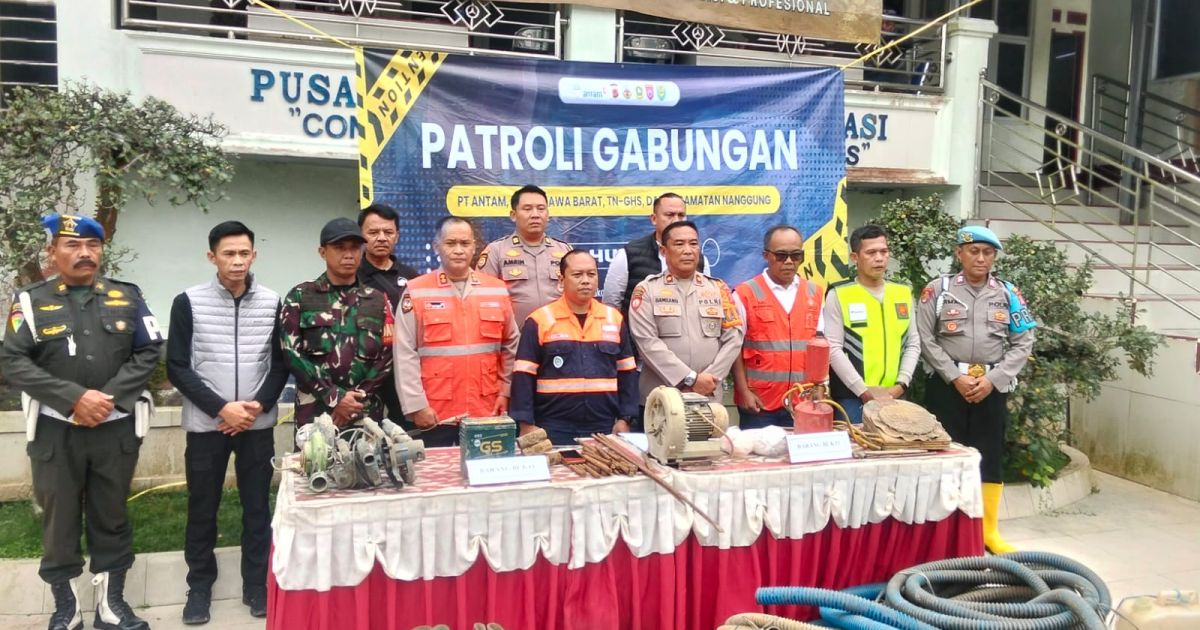21 Gubuk PETI di Nanggung Dibongkar Aparat, Antam Janji Patroli Rutin