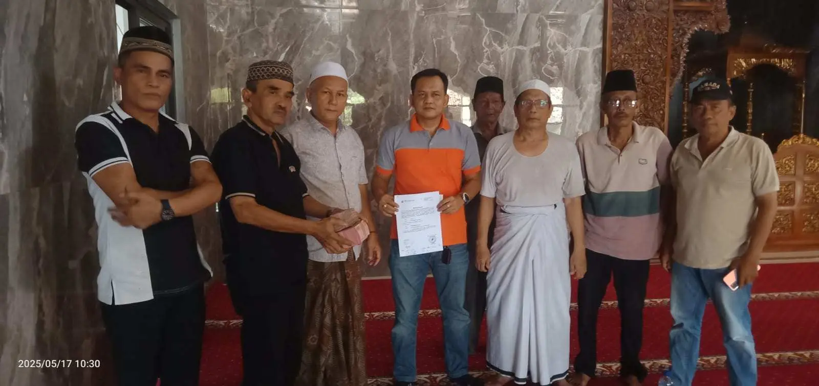 Pembangunan Masjid Jami Nurul Iman Dibantu CSR PT Sudamanik Senilai Rp150 Juta di Cigudeg