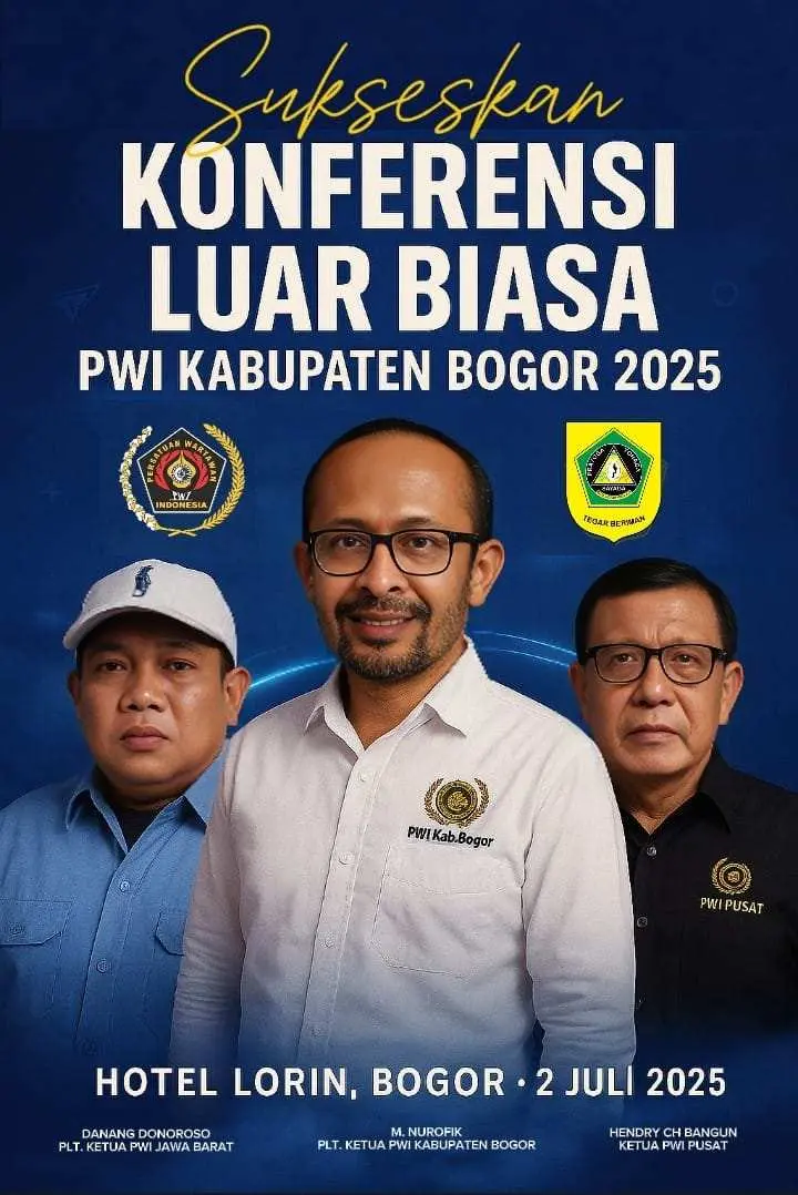 PWI Kabupaten Bogor Bakal Gelar KLB di Sentul, Hendry CH Bangun Dipastikan Hadir