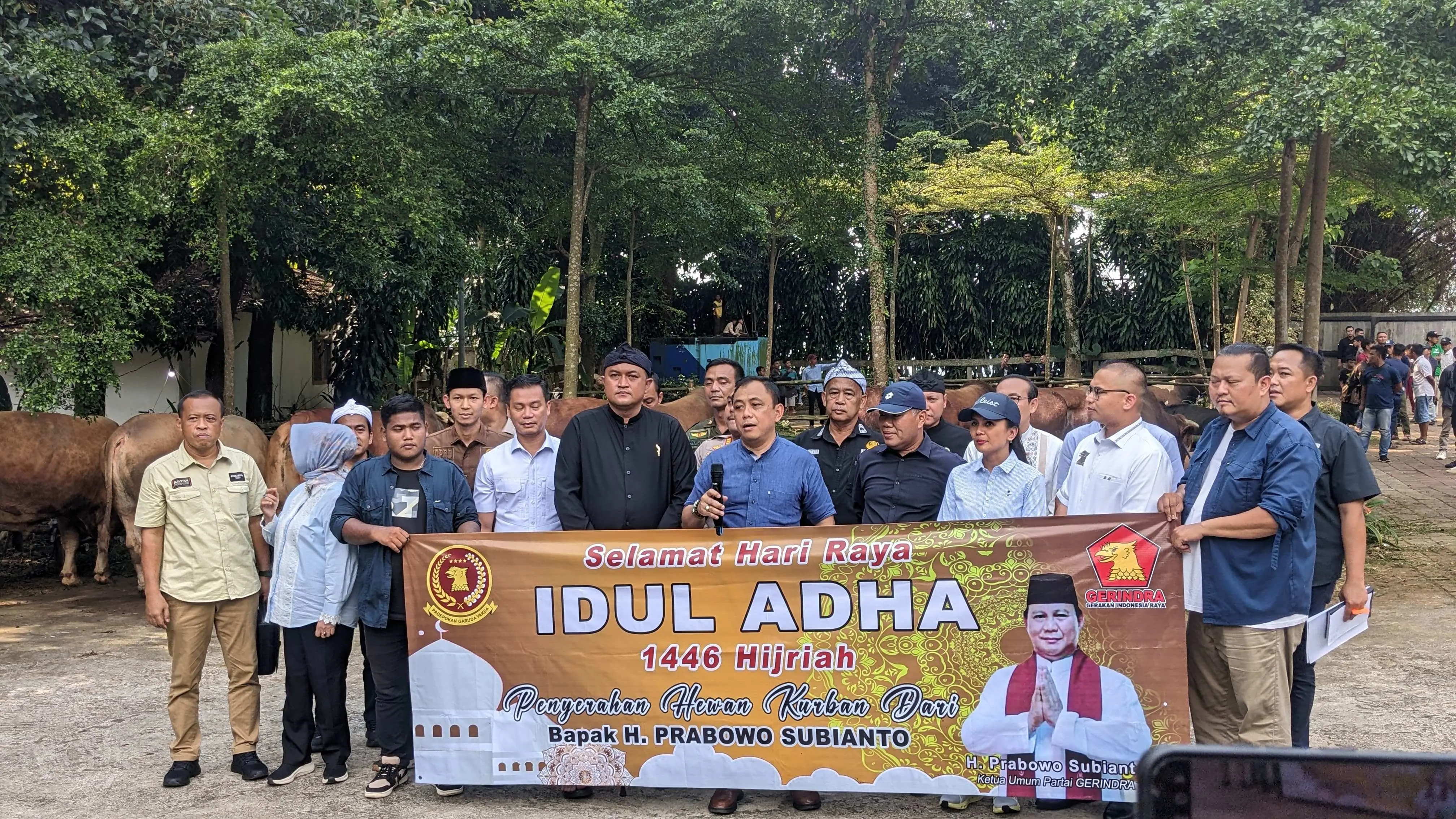 Rudy Susmanto Sambut Bantuan 58 Sapi Kurban dari Presiden RI untuk Warga