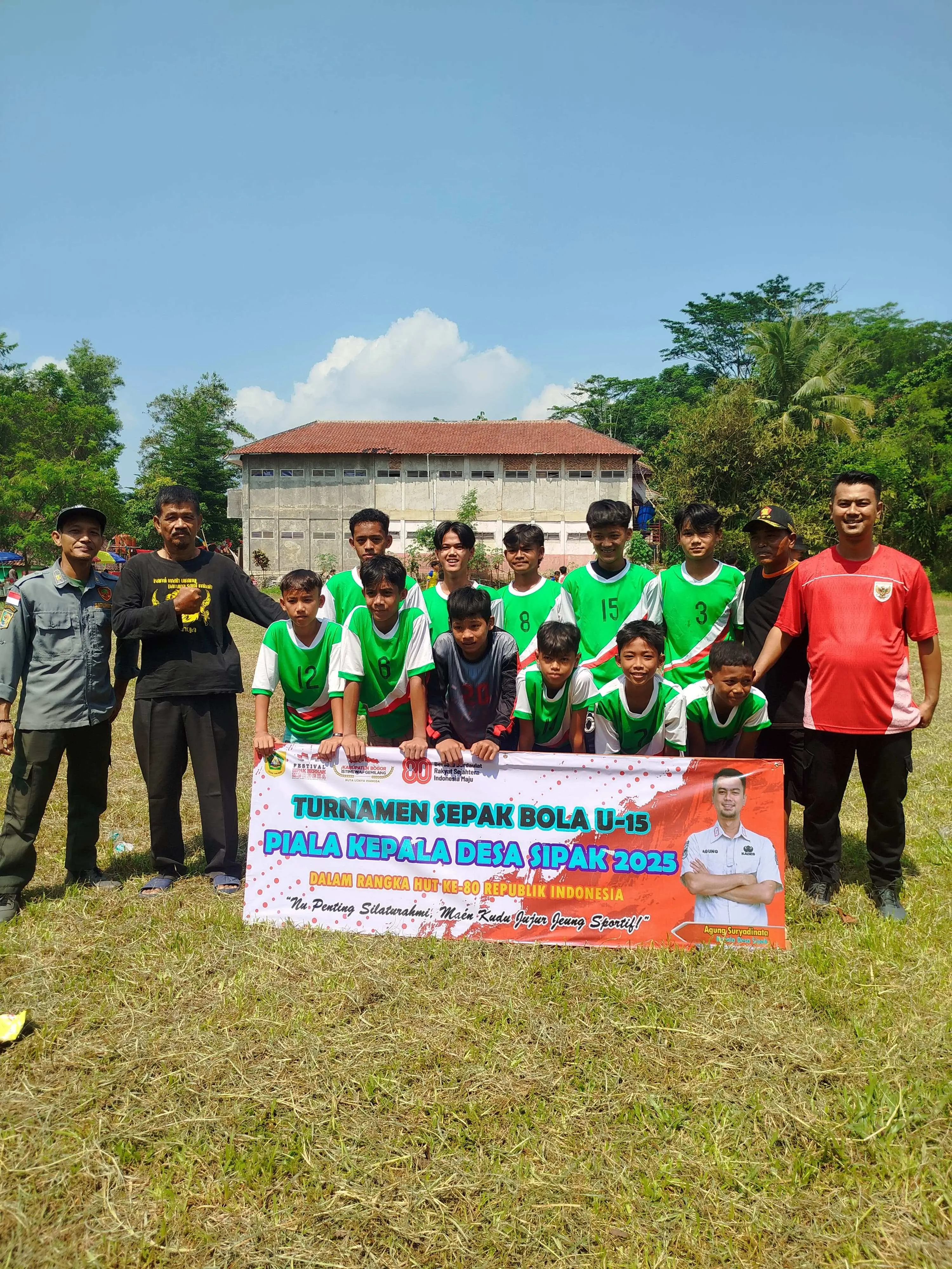Meriahkan HUT RI ke-80, Desa Sipak Gelar Turnamen Sepak Bola U15 Piala Kepala Desa 2025