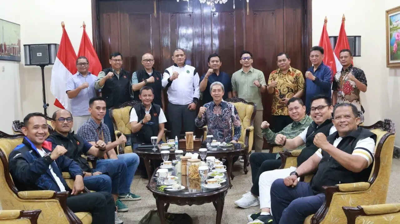 Rapat Bersama di Rumah Dinas Wali Kota, KONI Kota Bogor Mantapkan Strategi Porprov Jabar 2026