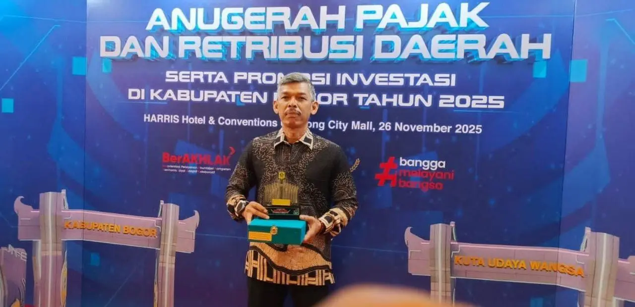 Pemerintah Kecamatan Gunung Putri Raih Predikat Realisasi Pajak Tertinggi Kabupaten Bogor Tahun 2025