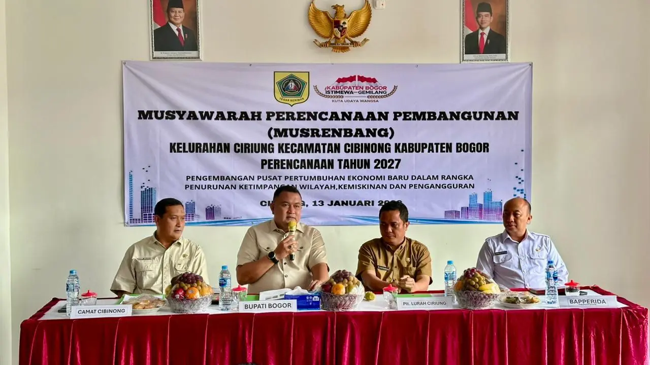 Rudy Susmanto Tegaskan Komitmen Penanganan Banjir dan Penghijauan di Musrenbang Kelurahan Ciriung