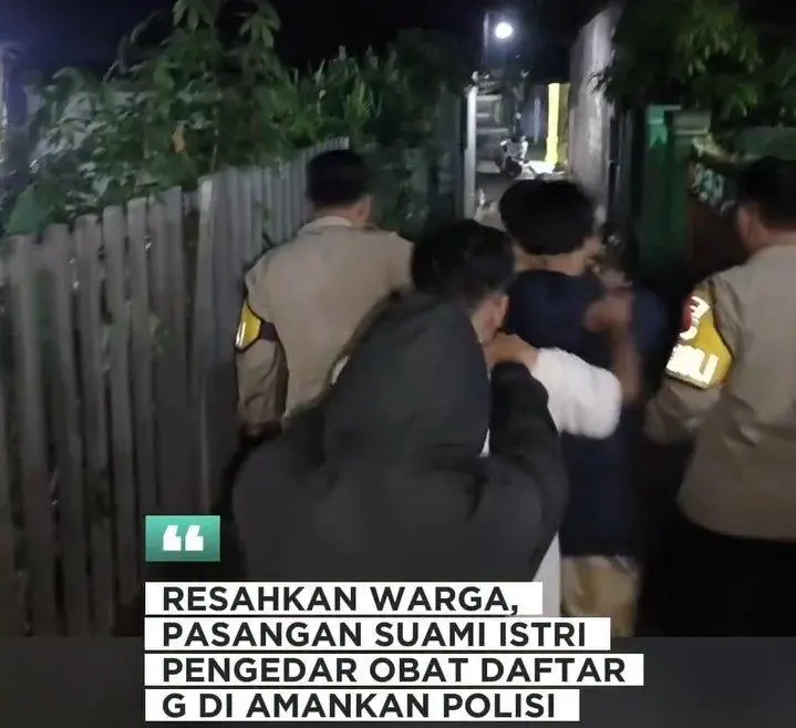 Pasutri Pengedar Tramadol di Cileungsi Bogor Ditangkap Saat Malam Takbiran